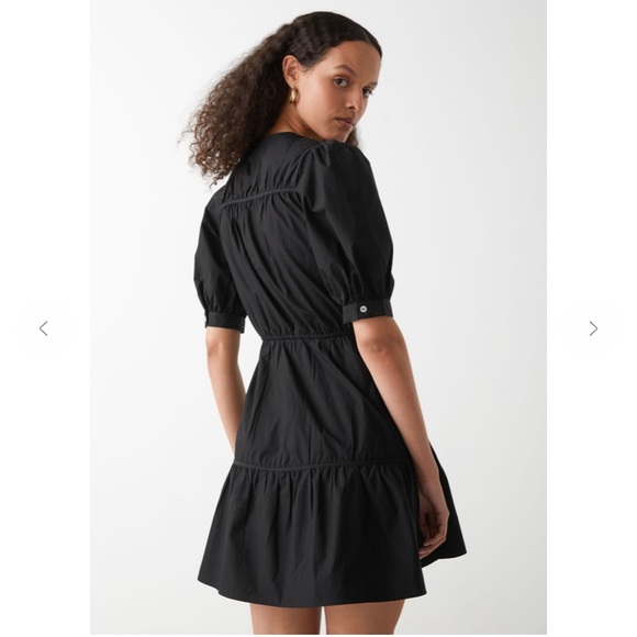 Tiered Puff Sleeve Mini Dress 